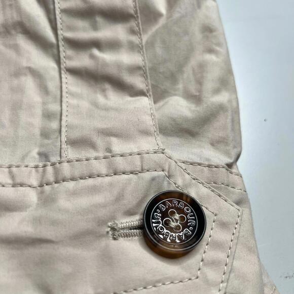 Barbour Averie Women’s Jacket UK 18 US 14 Beige Showerproof Cord Collar - Picture 5 of 11